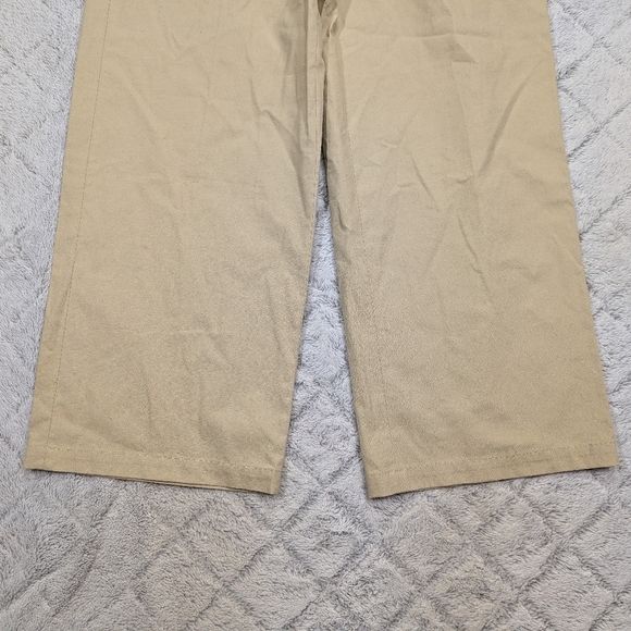 J. Crew Pants Womens 12 Beige Khaki Full Length Wide Leg Trouser Cotton Blend - Picture 3 of 12